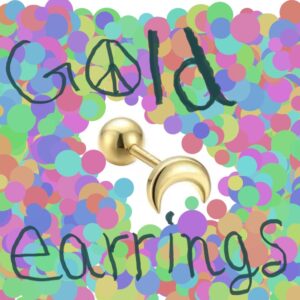 Gold earrings